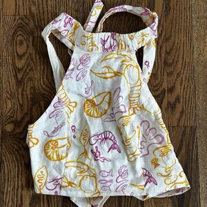 Peppermayo x Rikki Day Halter Top Oysters & Prosecco Linen Blend Shrimp Size 2